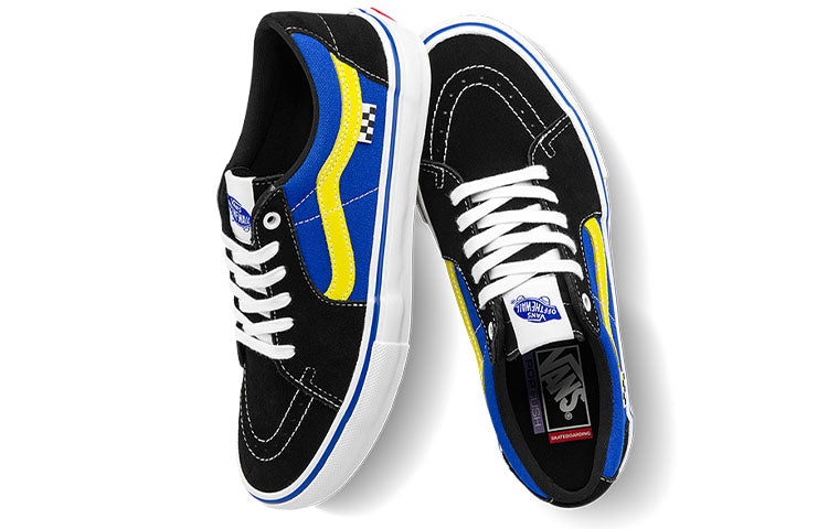 Vans Unisex SK8-Low Sneakers Black/Blue VN0A5FCFJCD
