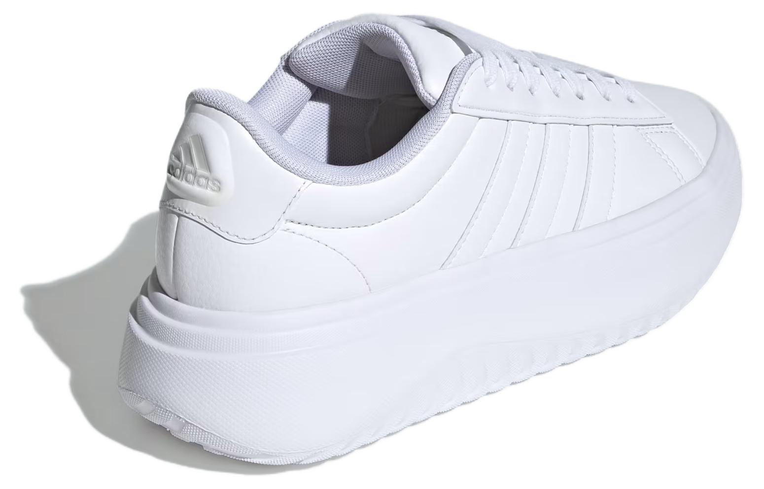 (WMNS) adidas Grand Court Platform 'Crystal White' IE1089