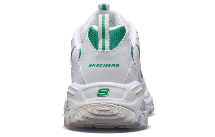Skechers D'lites 1.0 Running Shoes White/Green 52676-WGR