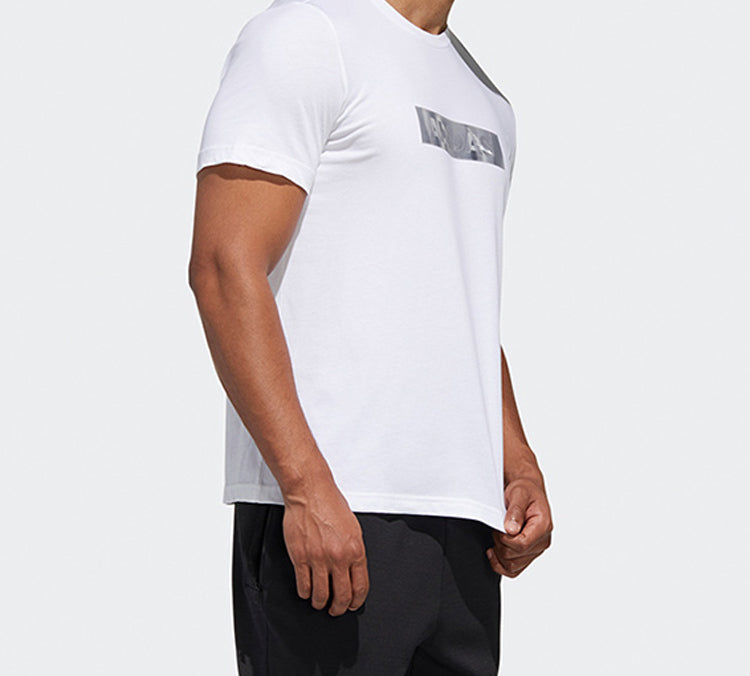 adidas Mh Gfx T Lng Printing Short Sleeve White GH4418