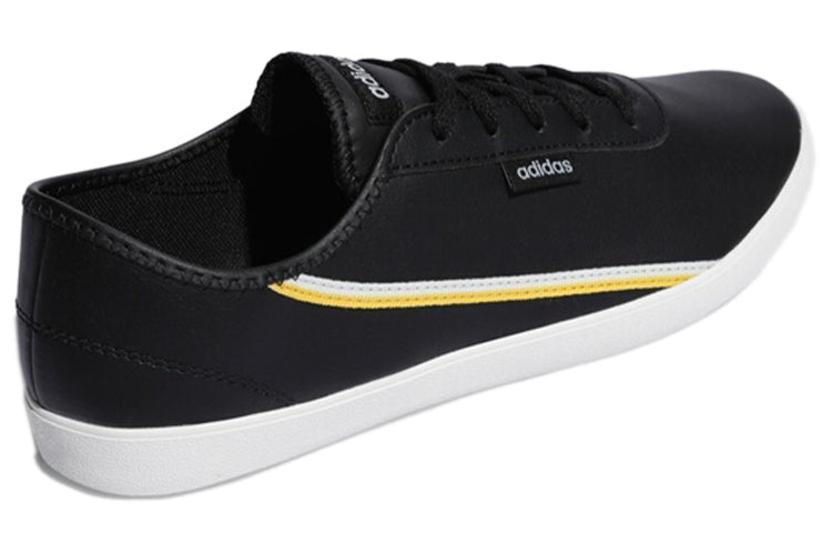 (WMNS) adidas neo Courtflash X 'Black White Yellow' EG4275