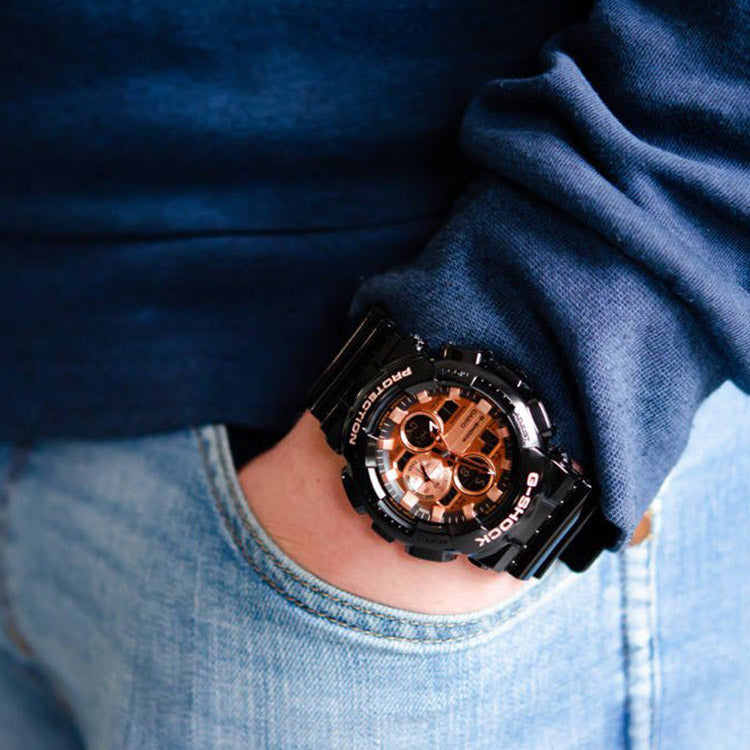 CASIO G-Shock Analog-Digital 'Black Rose' GA-140GB-1A2