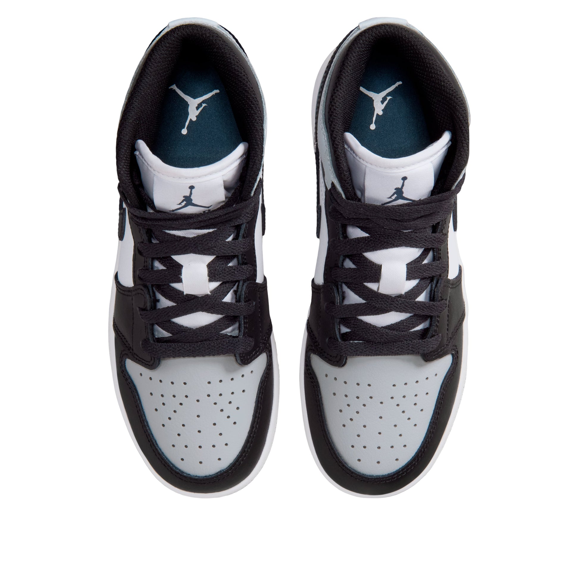 (GS) Air Jordan 1 Mid 'Black Aura Squadron Blue' DQ8423-002