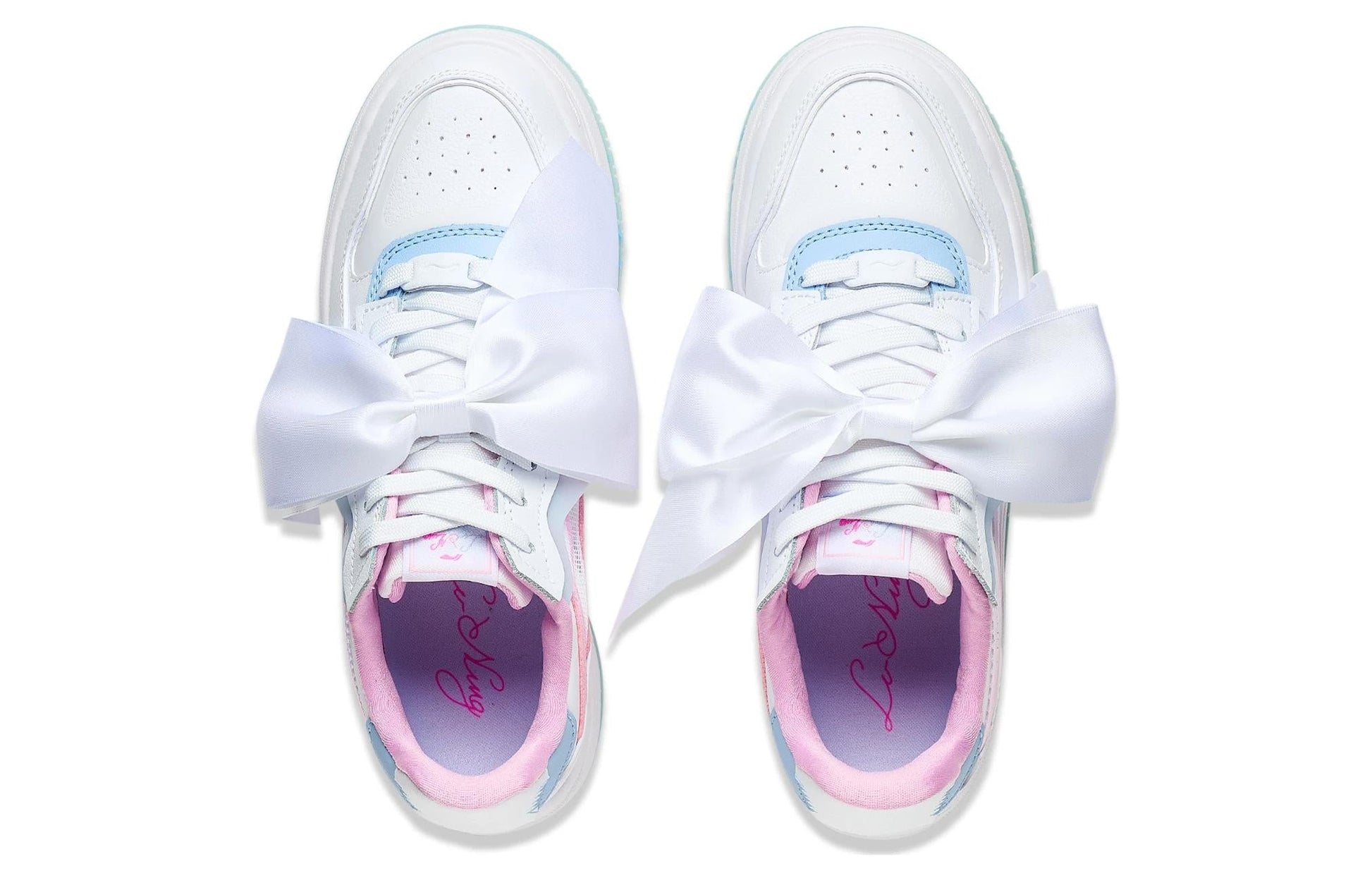 (WMNS) Li-Ning Future C1 Shoes 'White Pink Blue' AGCT038-4