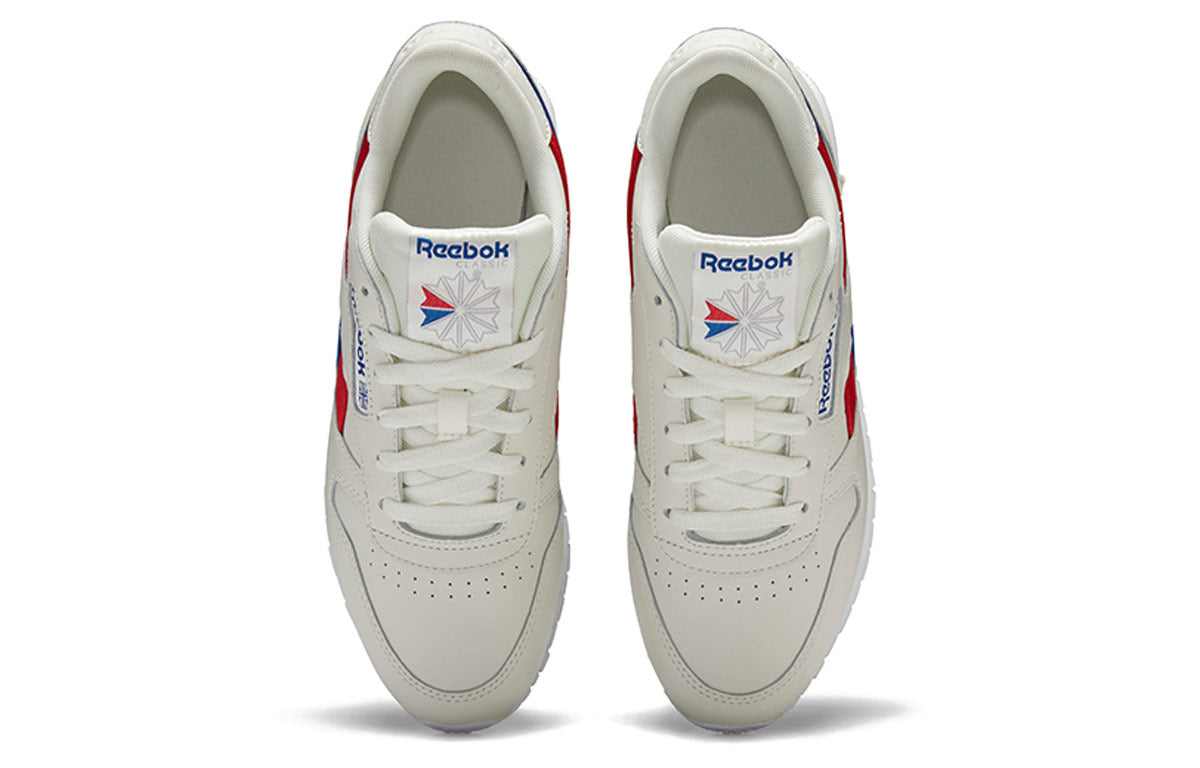 (WMNS) Reebok Classic Leather Sports Casual Shoes 'Red Blue White' FV1081