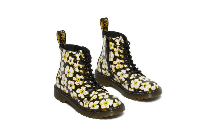 Dr. Martens 1460 Pansy Fayre Martin-Boots K Black/Yellow 26613001