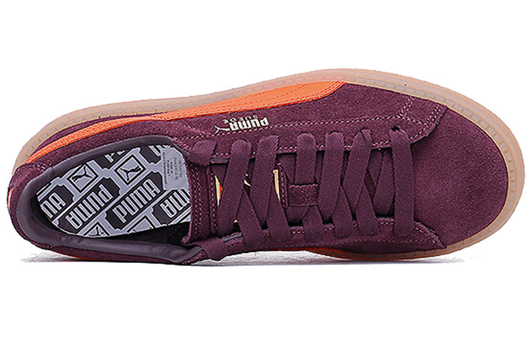 (WMNS) PUMA Suede Platform Trace 'Winetasting Flame' 367057-01