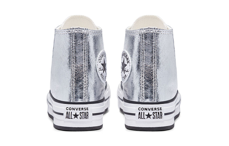 (GS) Converse Chuck Taylor All Star Platform High 'Digital Powder - Silver' 670547C
