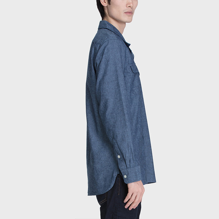 Men's Levis Quick Dry Breathable Casual Denim Long Sleeves Shirt Blue 85489-0000