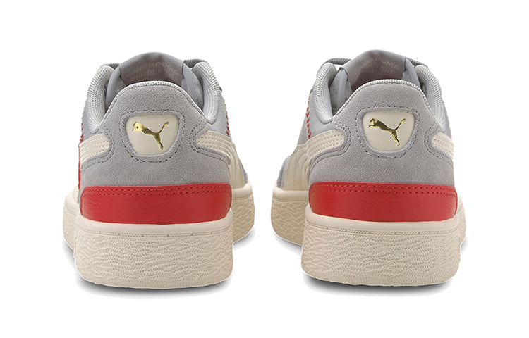 Collegiate X PUMA Ralph Sampson Lo (Big Kids) Casual Shoes Grey/Red/White 371450-01