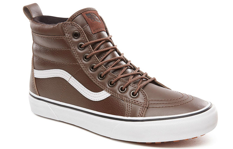 Vans SK8-HI MTE Rain Drum Leather Brown/White VN0A33TXUQC