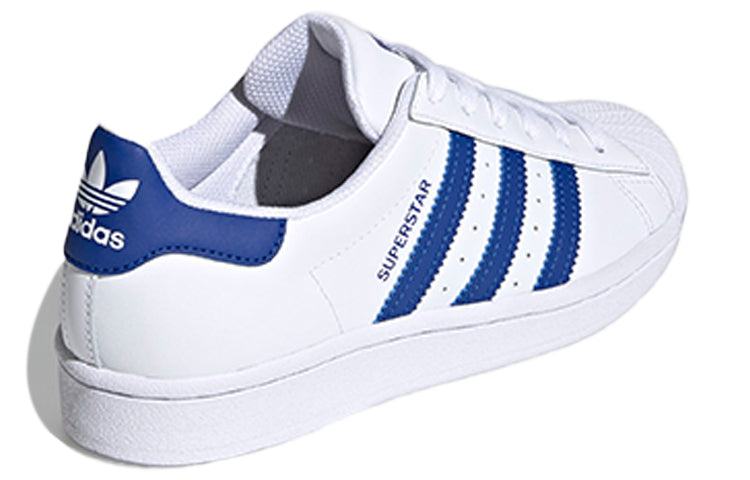 (GS) adidas originals Superstar J 'White Blue' FW0772