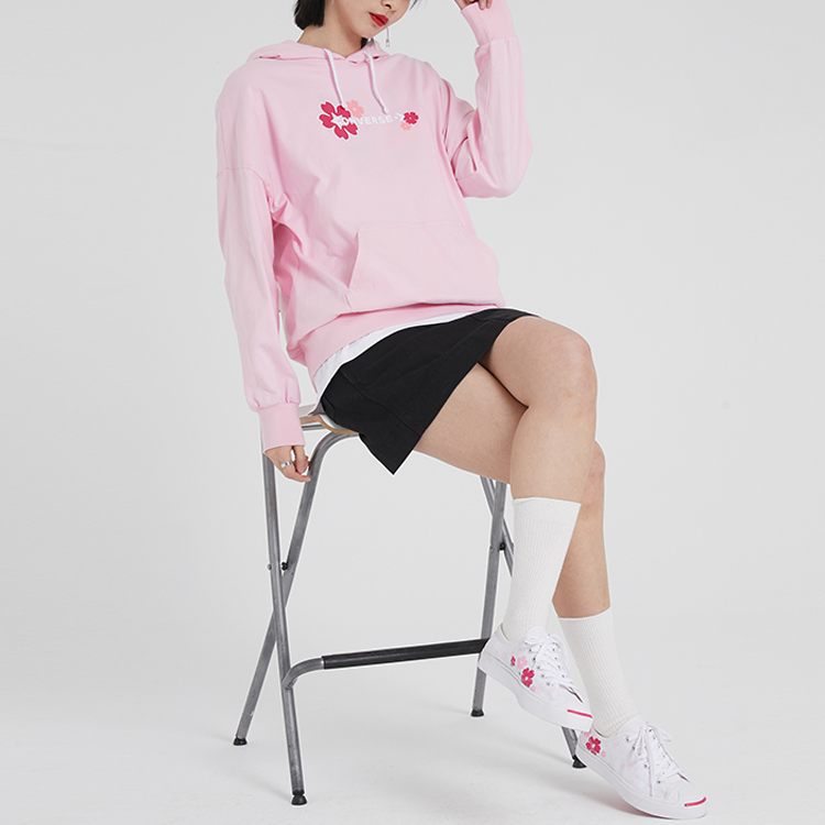 (WMNS) Converse Sakura Hoodie Asia Sizing 'Pink' 10018477-A02