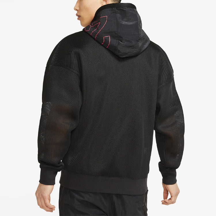 Air Jordan Mesh Breathable Sports Pullover Black CJ6064-010