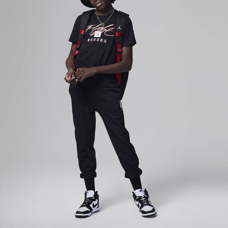 (GS) Air Jordan Flight Essential T-Shirt 'Black' 95C528-023