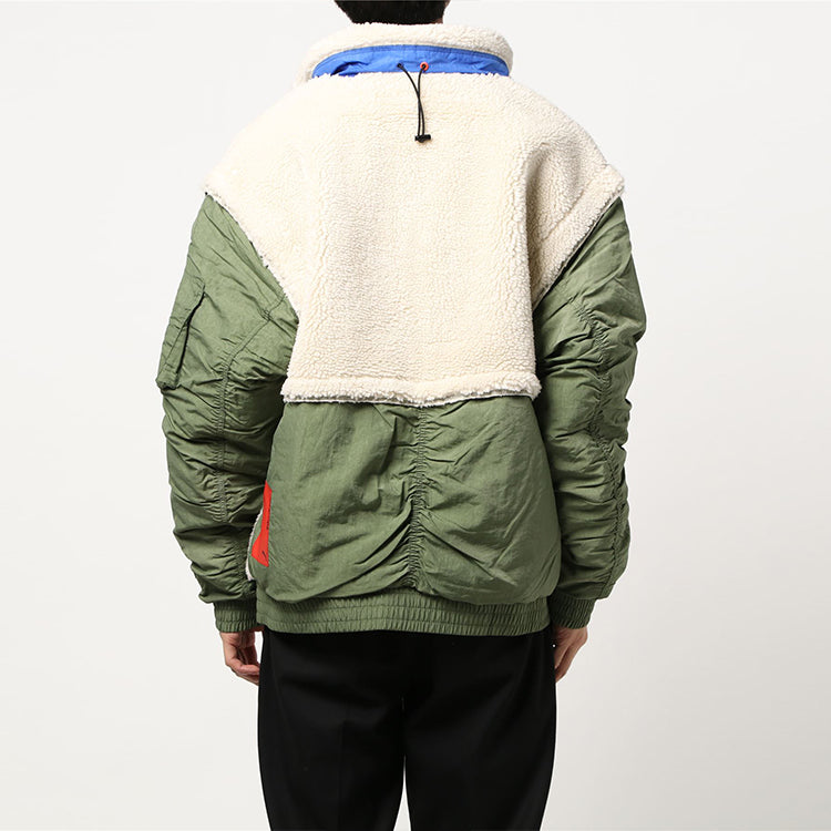 PUMA x Attempt Sherpa Fleece Jacket 'Beige Green Blue' 598257-75