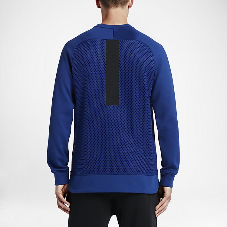 Nike Court Fleece Crew 'Deep Royal Metallic Silver' 744010-455