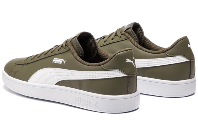 PUMA Unisex Smash V2 L Sneakers Green/White 365215-11