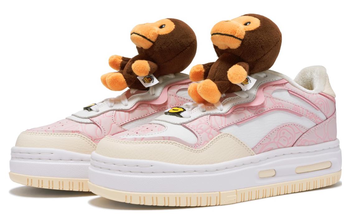 (WMNS) Li-Ning x BABY MILO STORE Future C1 'White Pink' AGCT506-1