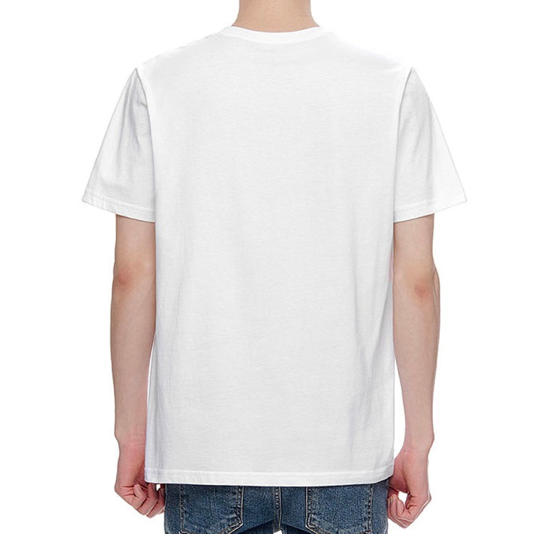 Vans Off The Wall Classic Printing Short Sleeve Couple Style White VN0A4MM7WHT