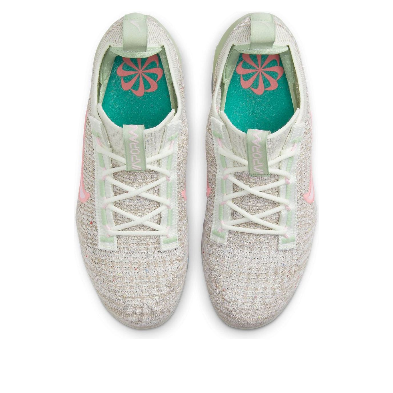 (GS) Nike Air VaporMax 2021 Flyknit 'Sail Honeydew 'Graygreen Pink' DB1550-103
