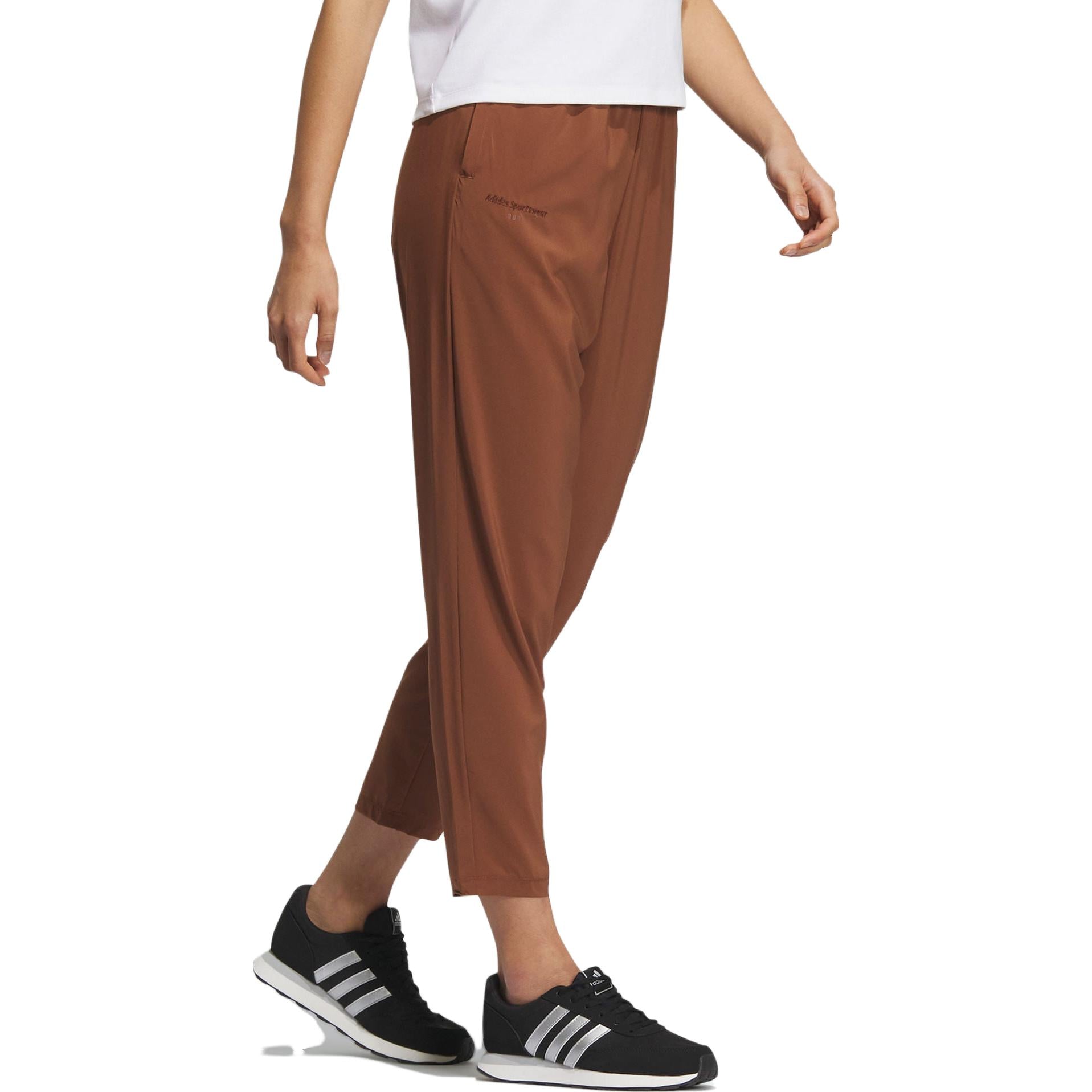 (WMNS) adidas Small Logo Pants 'Brown' IS4942