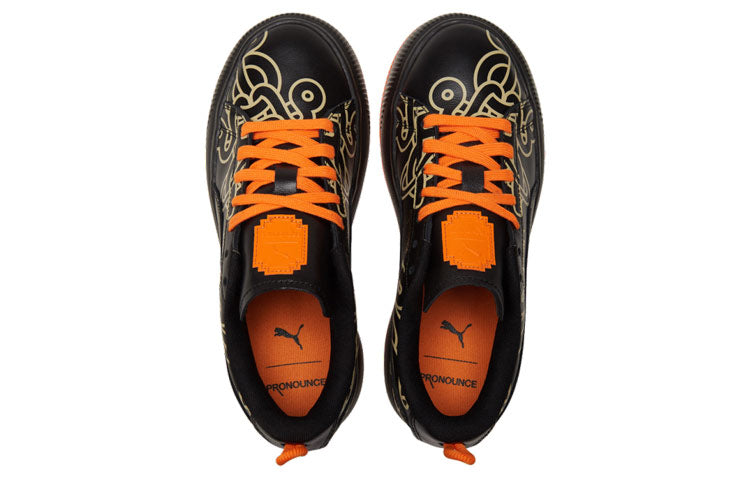 (WMNS) PUMA Pronounce x Suede Mayu 'Black Orange' 381262-01