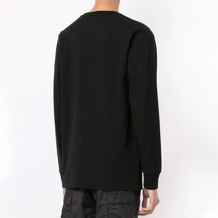 Off-White FW20 Printing Long Sleeve Men Black OMAB001E20JER0011001