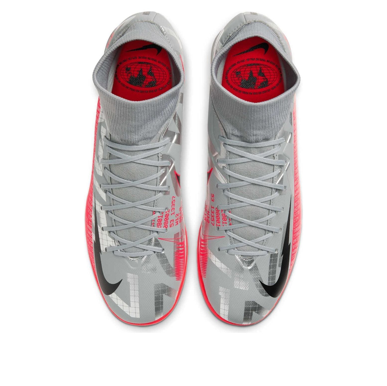 Nike Mercurial Superfly 7 Academy IC 'Metallic Grey Crimson' AT7975-906