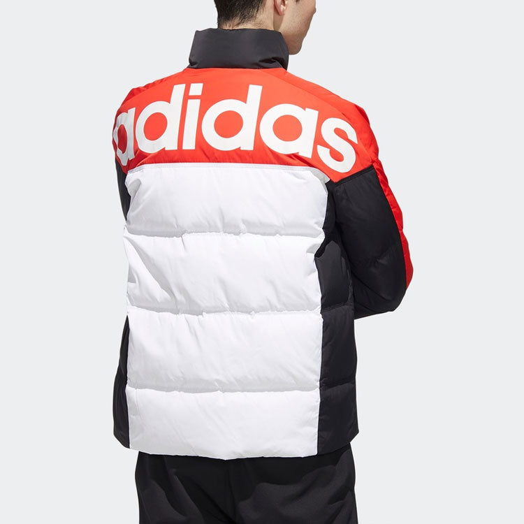 Men's adidas neo High Collar Sports Black Down Jacket GP5912
