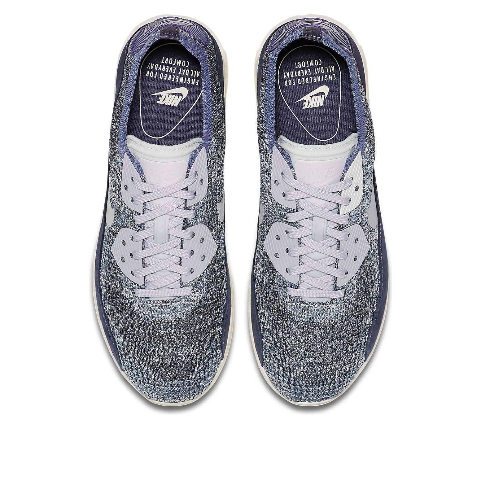(WMNS) Nike Air Max 90 Ultra 20 Flyknit 'Grey White' 889694-400