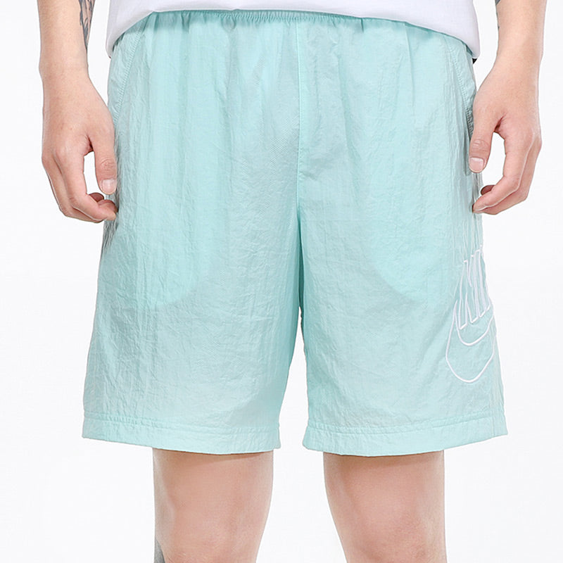 Nike Sportswear Alumni Logo Embroidered Woven Training Sports Shorts Mint Green DB3811-382