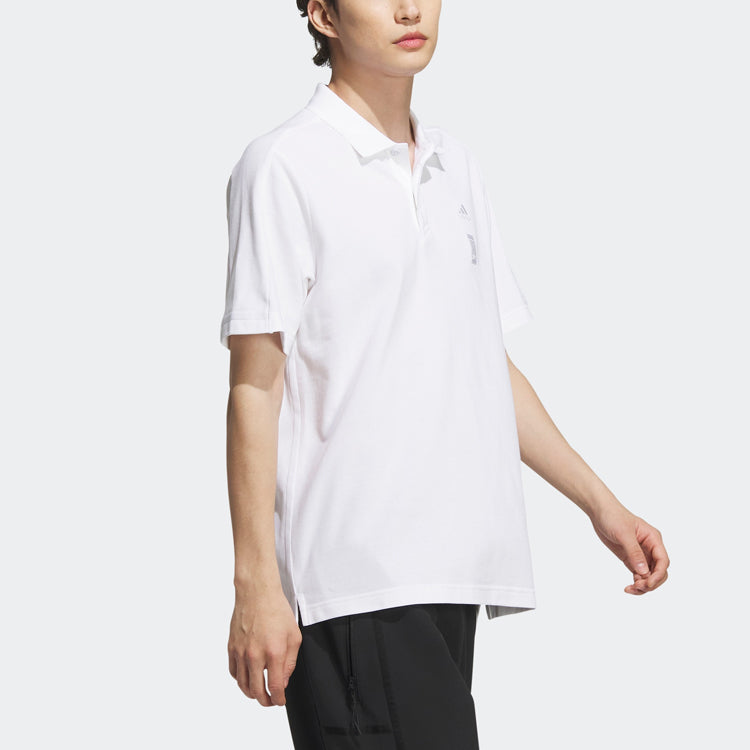 adidas WJ MH Polo Short-Sleeve T-Shirt Asia Sizing 'White' IA8108