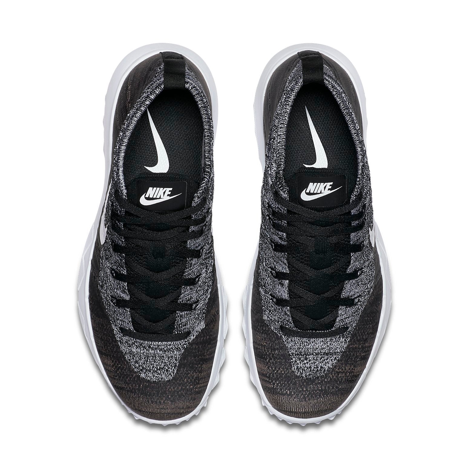 (WMNS) Nike Flyknit Chukka Spikless Golf Shoes 'Black White' 819006-001