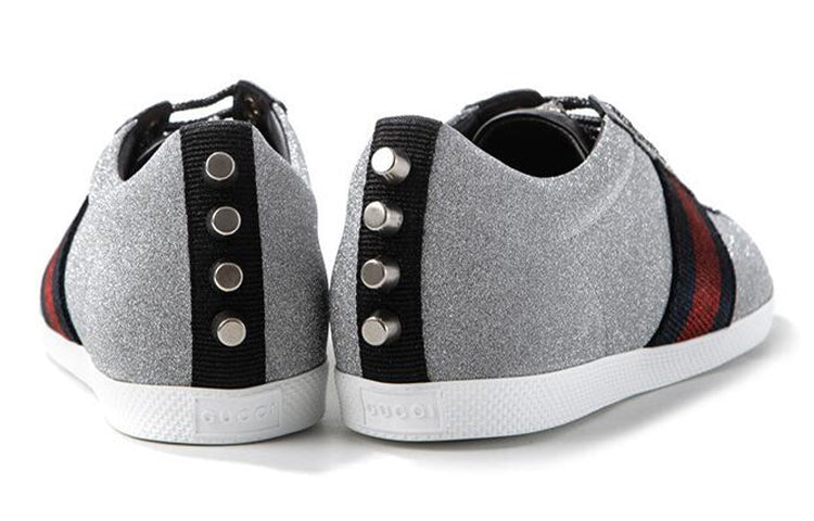 (WMNS) Gucci Web Sneaker 'Glitter Studs' 419544-KW040-8162