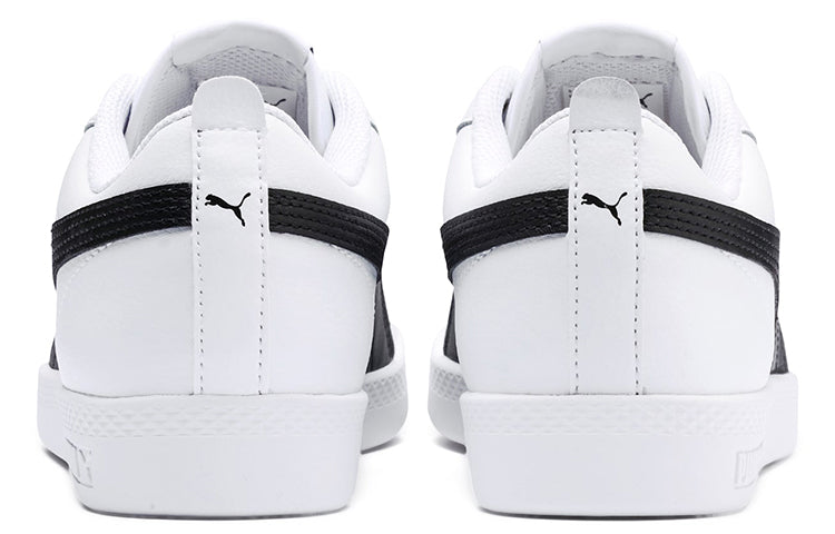 (WMNS) PUMA Smash v2 Leather 'White Black' 365208-01