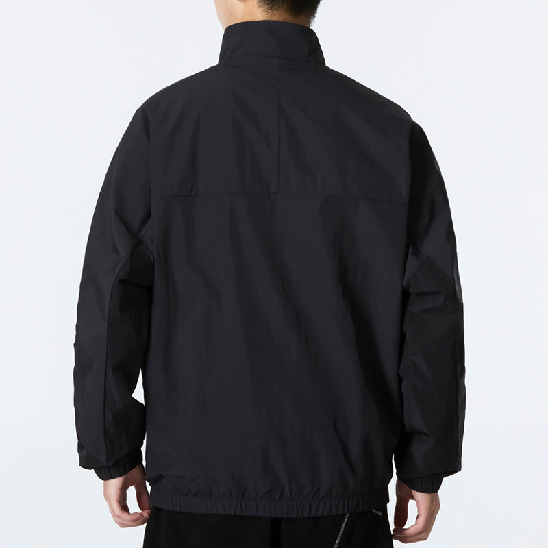 Men's adidas Mh Bp3 Wvjkt Large Logo Athleisure Casual Sports Woven Jacket Autumn Black HP1433