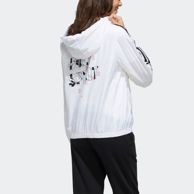 (WMNS) adidas neox x Hua Mulan Printing Sports Jacket White GK5896