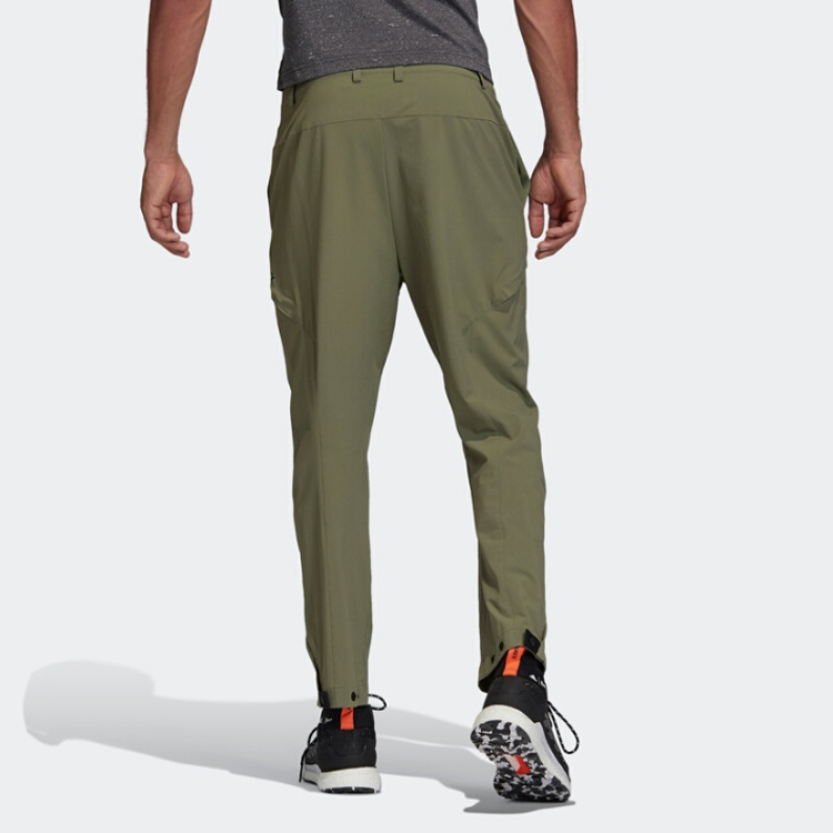 adidas Hike Pants Outdoor Athleisure Casual Sports Cone Long Pants Green FK8900