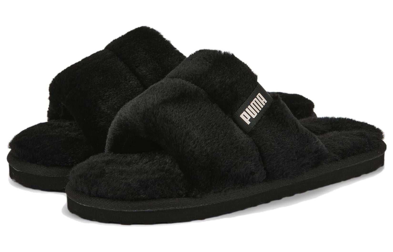 (WMNS) PUMA Fluff Solo 'Black' 387521-01