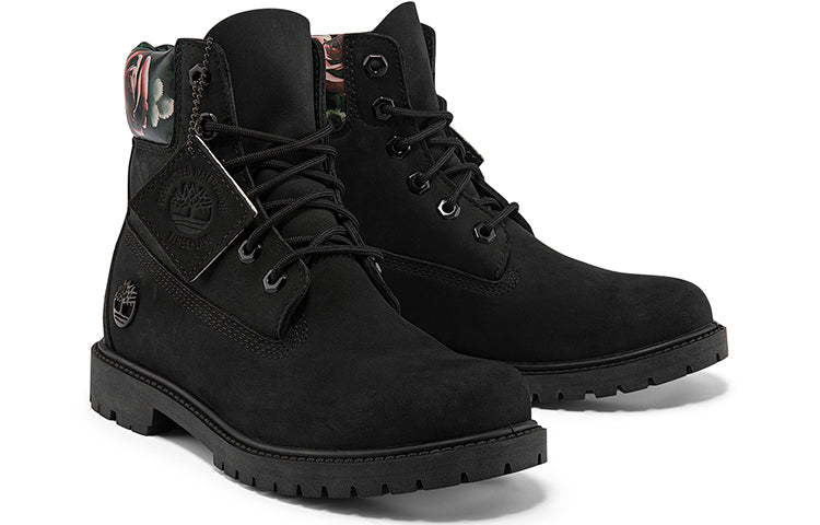 (WMNS) Timberland Heritage Cupsole Boots 'Black Nubuck with Floral' A2M7RW