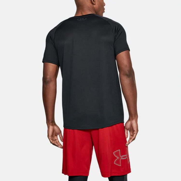 Men's Under Armour UA MK-1 Short Sleeve Sports Tops Black 1306428-001