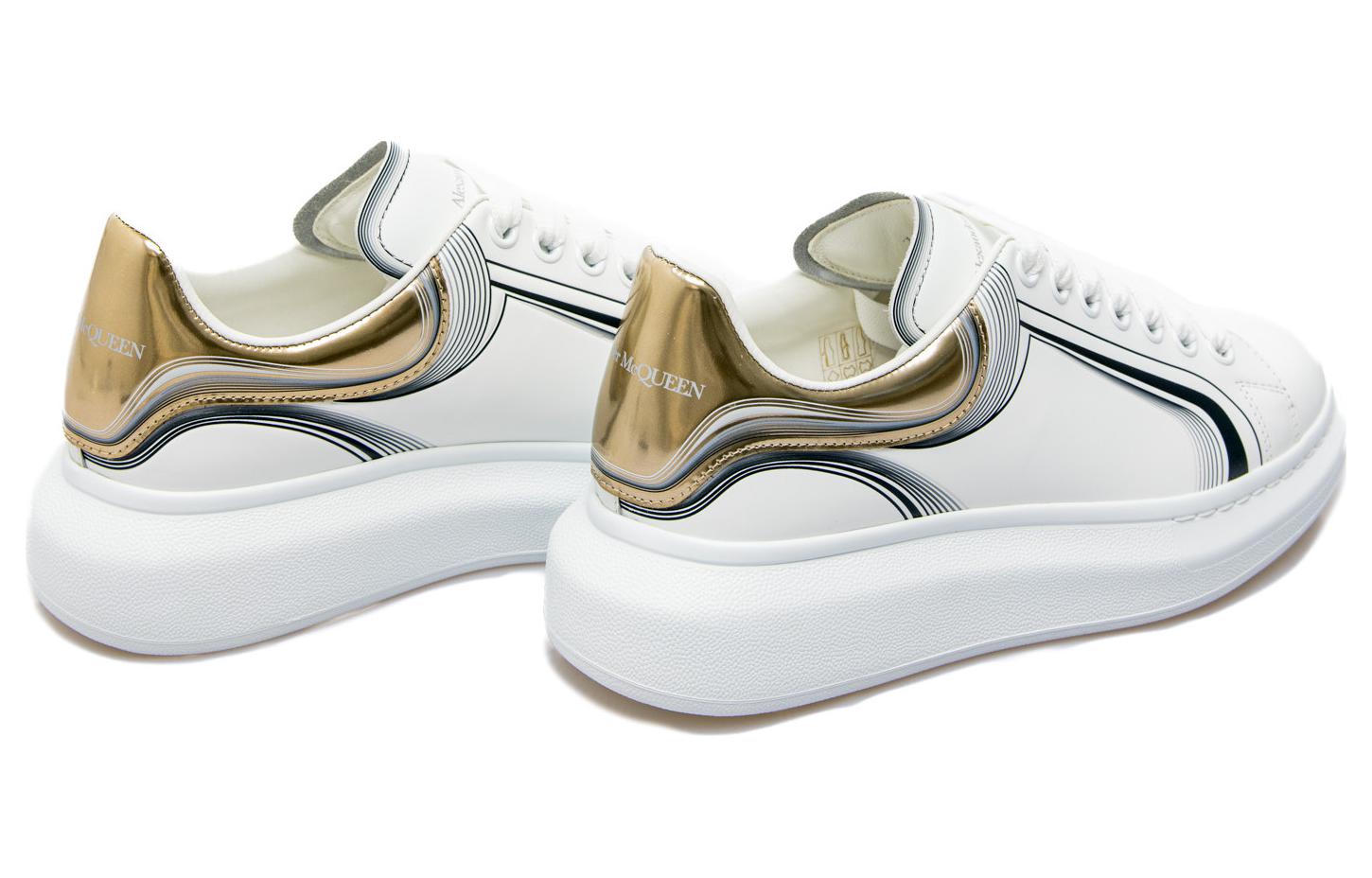 Alexander McQueen Oversized Sneaker 'White Vanilla Black' 750336WIDJP8834