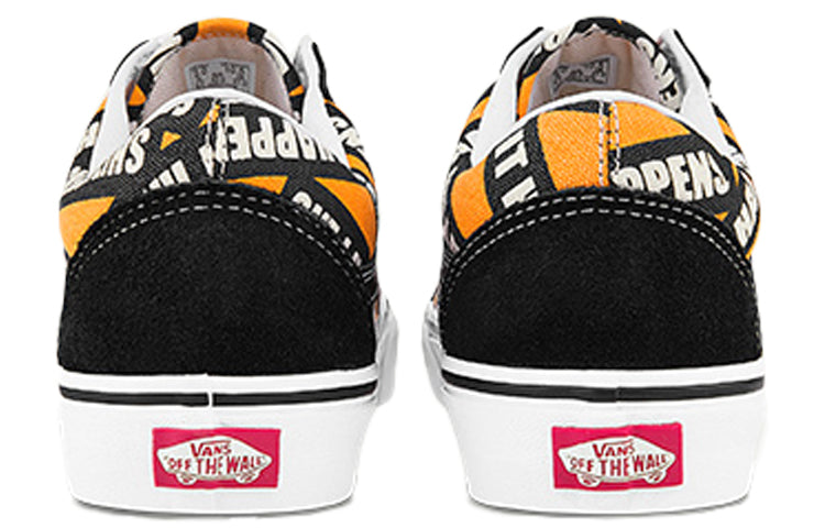 Vans Old Skool Alphabet Black Yellow Unisex 'Black Yellow' VN0A4U3BWTX