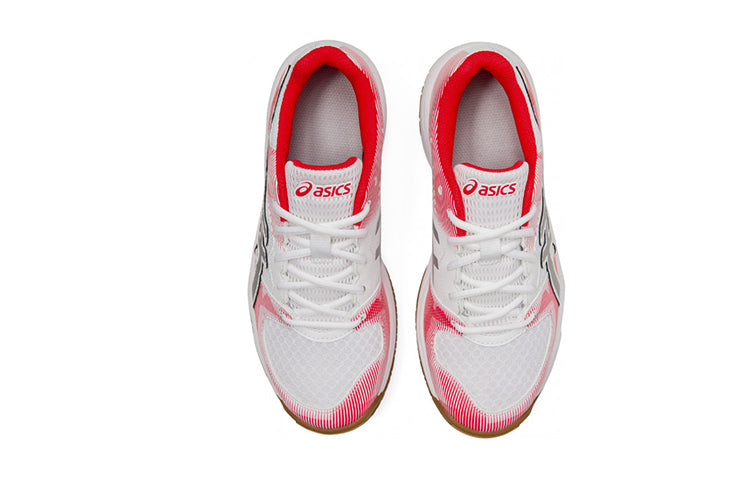 (GS) ASICS Gel Tactic Sneakers White/Red 1074A014-101