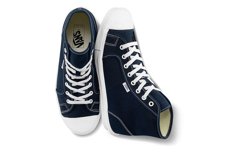 Vans Unisex OG Style 23 LX High-Top Canvas Shoe Blue VN0A5HUTF8R