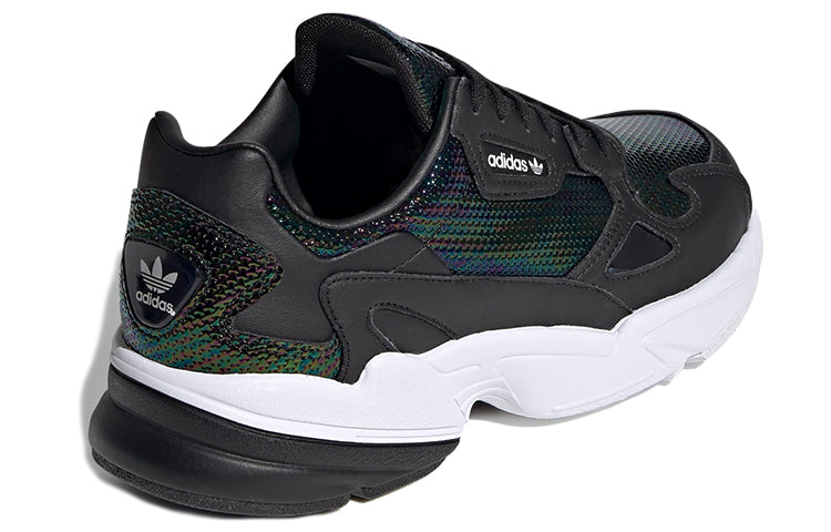 (WMNS) adidas W Falcon 'Core Black Cloud White Mystery Ruby' EF5517