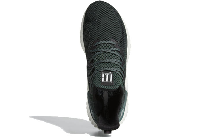 (WMNS) adidas ALPHABOOST WUJI Sneakers Black/White/Green EG6536