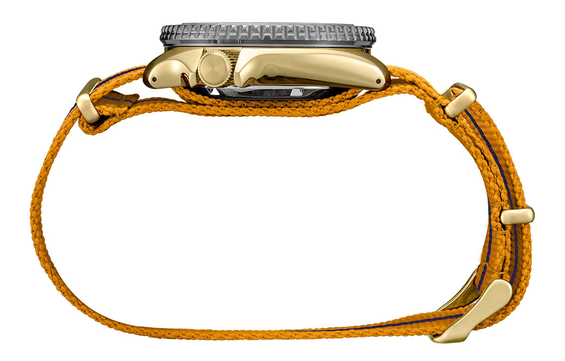 SEIKO Naruto Series Limited Crossover Mechanical Watch Yellow SBSA092