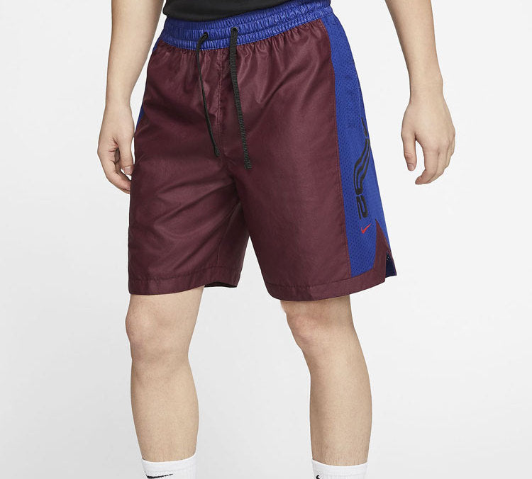 Nike Kyrie Colorblock Basketball Sports Shorts Redbrown BV9293-681